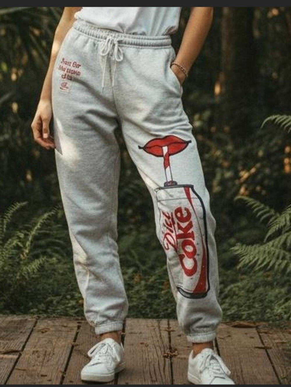 Diet Coke Graphic Gray Sweatpants, NWT, Sz XXL - Picture 8 of 9
